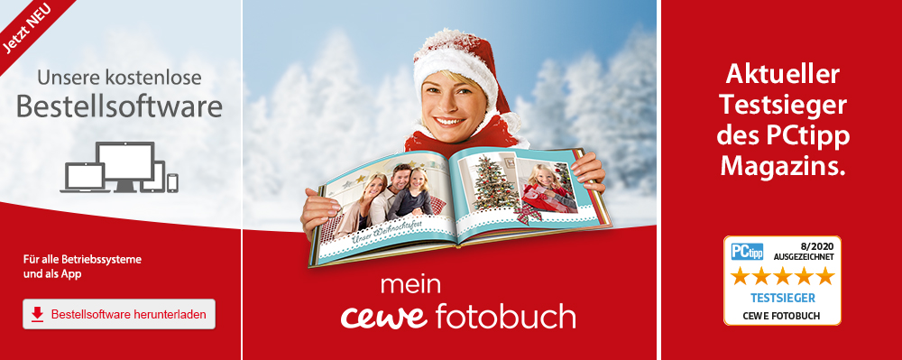 Mehrfacher Fotobuch Testsieger Schweiz Cewe