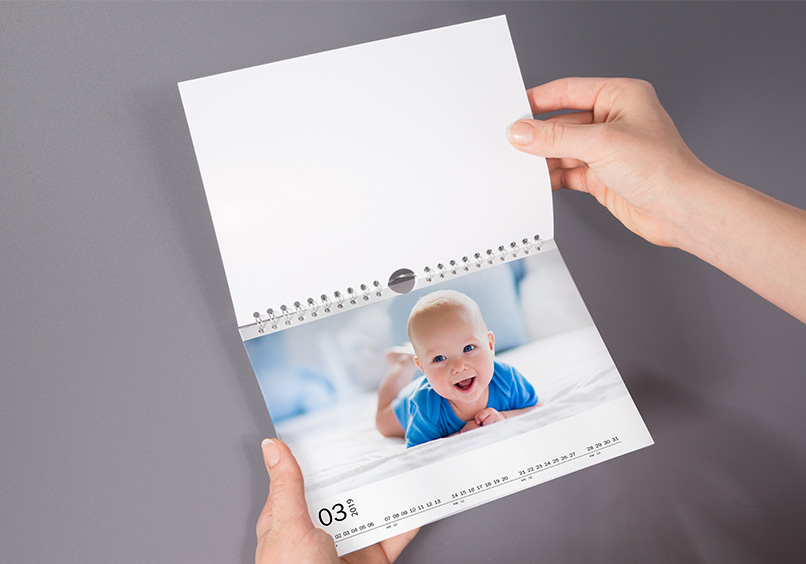 Foto Wandkalender mit Ringbindung